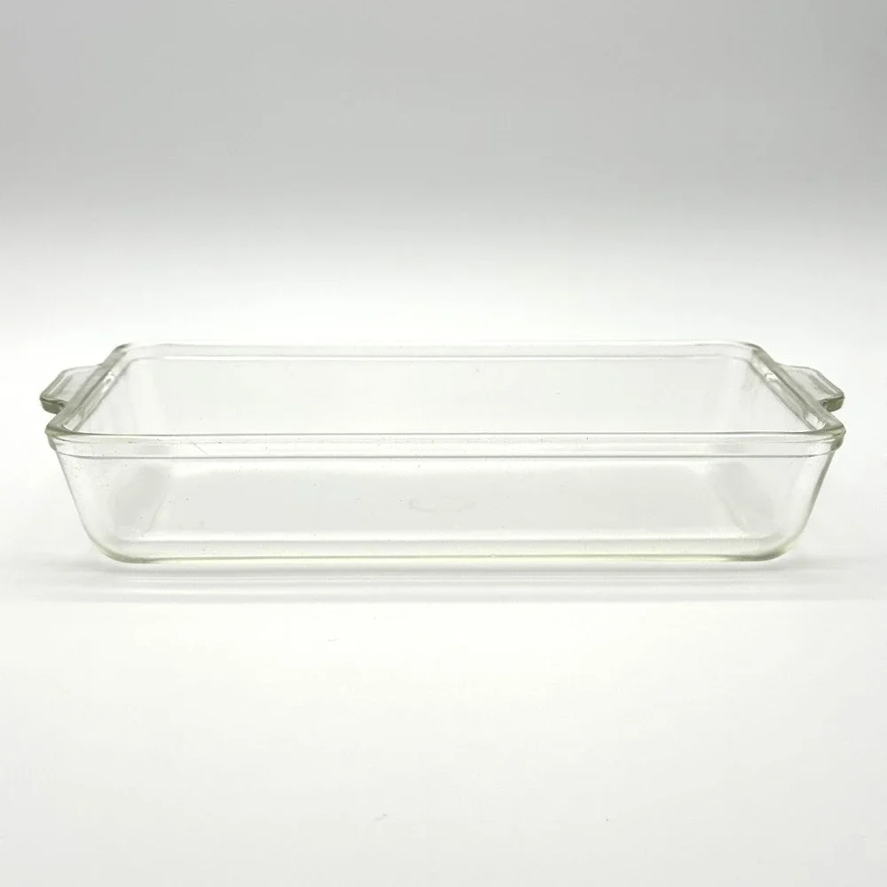 Pyrex 231 Clear Baking Dish Pre-1950s TM Reg Vintage 10x6 USA